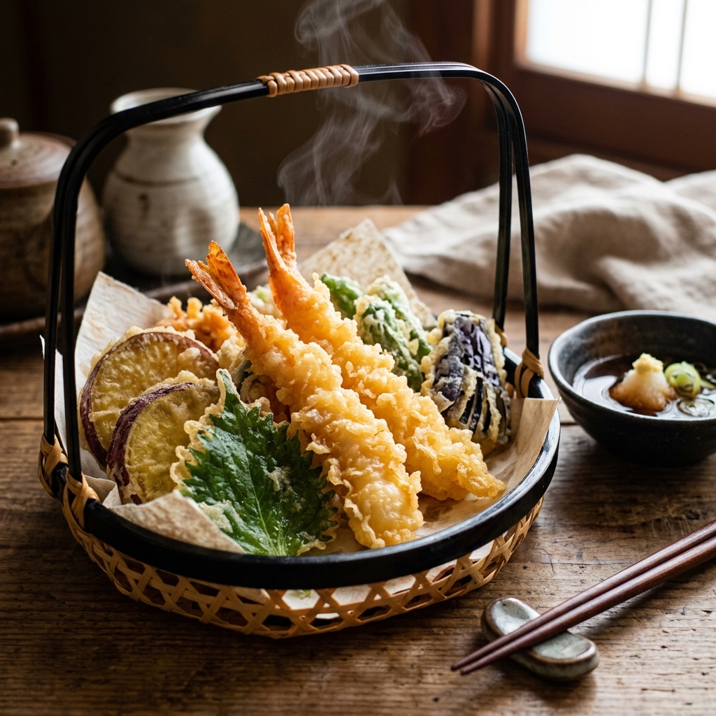黄金海鲜野菜天妇罗